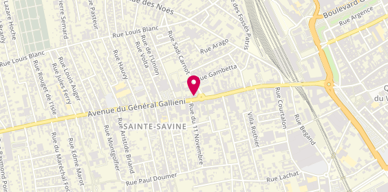 Plan de Coiff Styligne, 34 avenue du Général Gallieni, 10300 Sainte-Savine