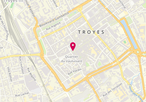 Plan de Yséal Coiffure, 136 Rue Emile Zola, 10000 Troyes