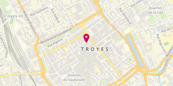 Plan de Coiffeur Styliste International, 3 Rue Aristide Briand, 10000 Troyes
