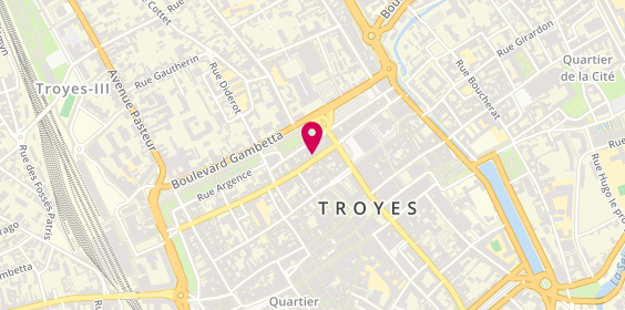 Plan de Coiffeur Troyes10€ Sans Rdv, 84 Rue Général de Gaulle, 10000 Troyes