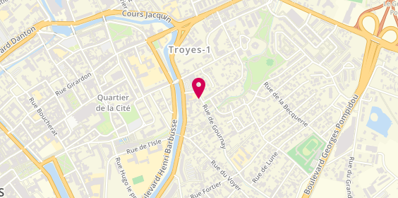 Plan de Nicolas, 6 Rue de Gournay, 10000 Troyes
