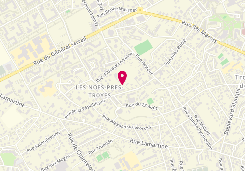 Plan de Salon Anne-Lise, 17 Rue Pasteur, 10420 Les Noës-près-Troyes