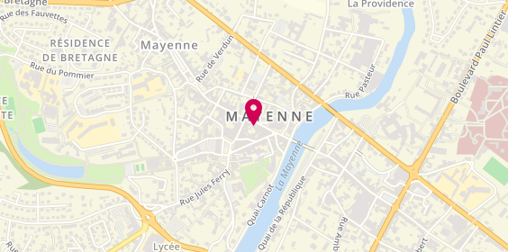 Plan de Glossy Coiffure, 31 Rue du Sergent Louvrier, 53100 Mayenne
