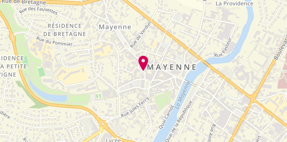 Plan de Béatrice Coiffure, 14 Rue Henri Gandais, 53100 Mayenne