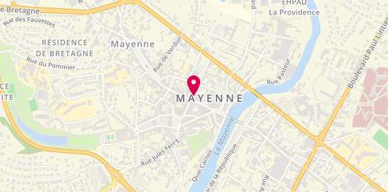 Plan de Le Salon de Marina, 191 Rue Charles de Gaulle, 53100 Mayenne