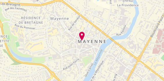 Plan de MF Coiffure mixte, 36 Rue du 130ème Régiment d'Infanterie, 53100 Mayenne