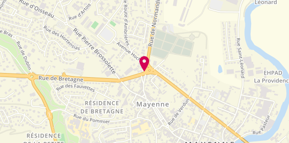 Plan de Jenny'coiff', 22 Rue Duguesclin, 53100 Mayenne