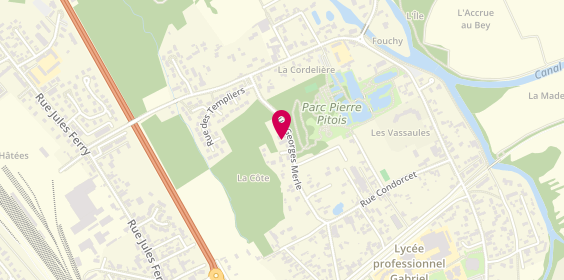 Plan de Vanessa Coiffure, 21 Rue Georges Merle, 10600 La Chapelle-Saint-Luc