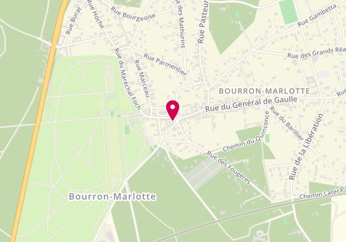 Plan de Marion Coiffure, 2 avenue Blaise de Montesquiou, 77780 Bourron-Marlotte
