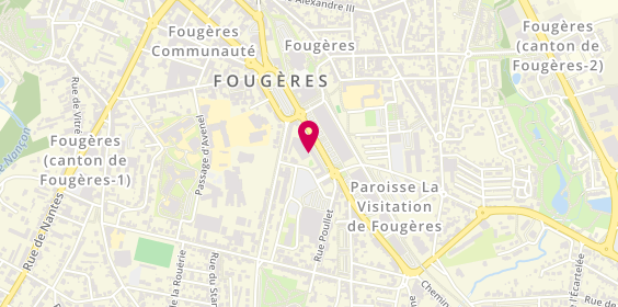 Plan de Passion Coiffure, 20 Rue de Sevigne, 35300 Fougères