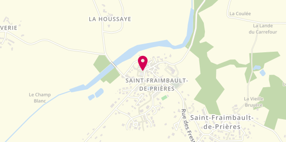Plan de Infini'tiff, 1 place de l'Église, 53300 Saint-Fraimbault-de-Prières
