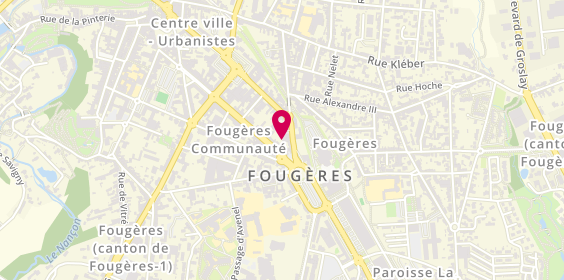 Plan de Den'ystor, 7 Rue des Feuteries, 35300 Fougères