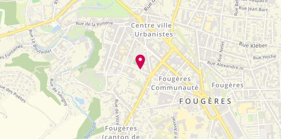 Plan de Difference Coiffure, 2 Rue Gaston Cordier, 35300 Fougères