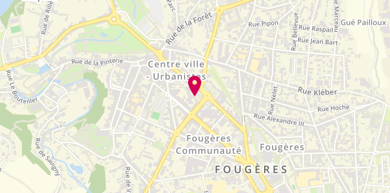 Plan de Espace Coiffure, 5 Place Prés Carnot, 35300 Fougères