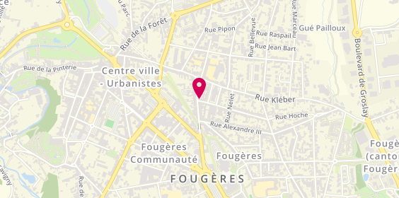 Plan de Coiff'Center Salon, 32 Rue des Feuteries, 35300 Fougères