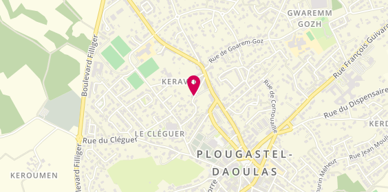 Plan de Christelle Coiffure, 26 Rue Haute, 29470 Plougastel-Daoulas