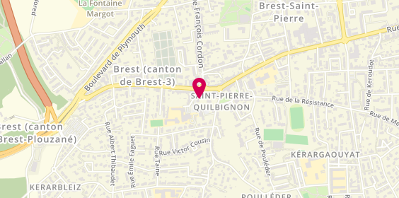 Plan de Coiffure Jacques, 19 Bis Rue Victor Euzen Saint Pierre, 29200 Brest