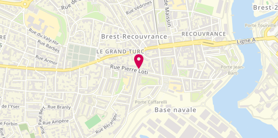 Plan de Mille & Une Beaute, 27 Rue Pierre Loti, 29200 Brest