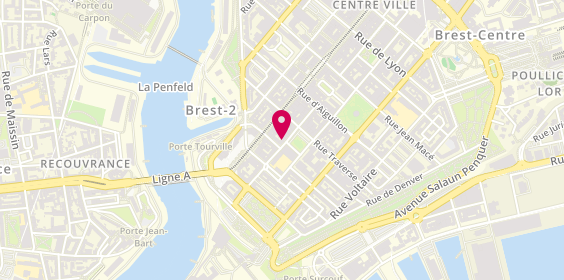 Plan de La plateforme Coiffure - coiffeur Brest, 30 Rue Amiral Linois, 29200 Brest