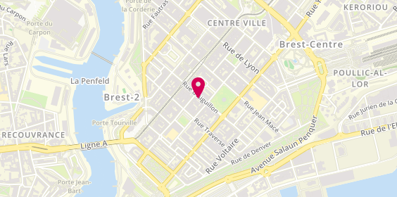 Plan de Les Voisines, 36 Rue d'Aiguillon, 29200 Brest