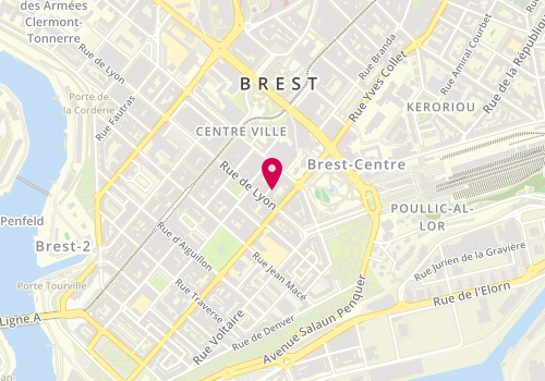 Plan de S'coupe Coiffure, 3 Rue George Sand, 29200 Brest