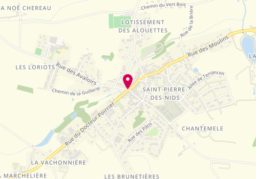 Plan de Boucle Indigo, 1 Rue du Docteur Poirrier, 53370 Saint-Pierre-des-Nids