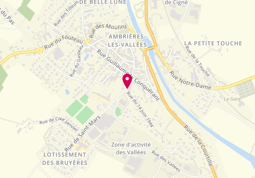 Plan de Ls Coiffure, 7 Rue Prte de Chammay, 53300 Ambrières-les-Vallées