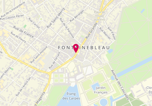 Plan de Jean Pierre Coiffure, 13 Rue Grande, 77300 Fontainebleau