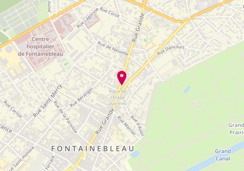 Plan de DESSANGE - Coiffeur Fontainebleau, 158 Rue Grande, 77300 Fontainebleau