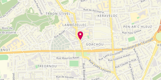 Plan de Le Cameleon, 12 Rue Robespierre, 29200 Brest