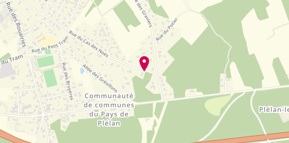Plan de Mlf Coiffure, 43 Rue du Cas des Noes, 22980 Plélan-le-Petit