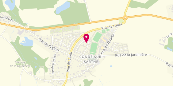 Plan de Annie Coiffure, 15 Rue Paul Verlaine, 61250 Condé-sur-Sarthe