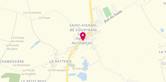 Plan de Chantal Coiffure, 29 Place de l'Église, 53250 Saint-Aignan-de-Couptrain