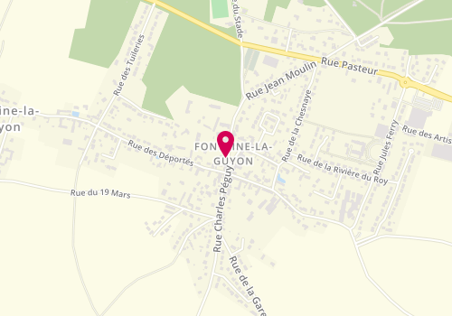 Plan de Cvf Coiffure, 10 Rue Charles Péguy, 28190 Fontaine-la-Guyon