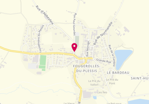 Plan de Exclusif Coiffure, 10 Rue Paul Gourdet, 53190 Fougerolles-du-Plessis