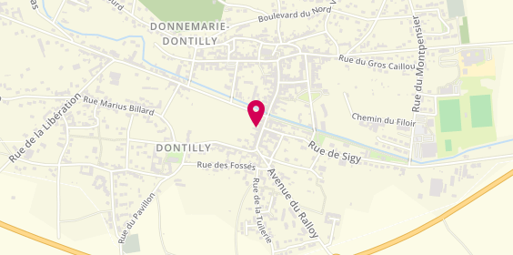 Plan de Amin's Hair Coiffure, 8 Rue Raymond Bellague, 77520 Donnemarie-Dontilly