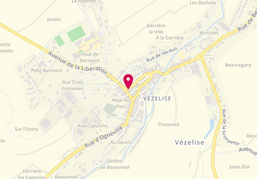 Plan de L'Atelier du Coiffeur, 24 Rue Jean Baptiste Salles, 54330 Vézelise