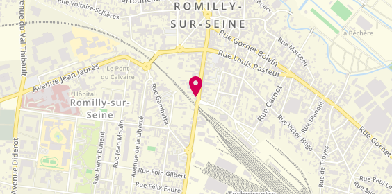 Plan de Aminata Beaute / Univers Oumy, 74 Rue de la Boule d'Or, 10100 Romilly-sur-Seine