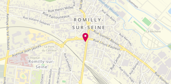 Plan de Jean-Louis David, 44 Rue de la Boule d'Or, 10100 Romilly-sur-Seine
