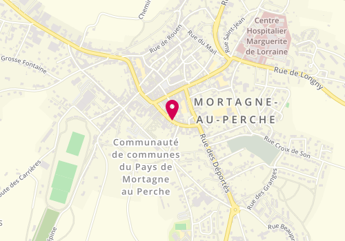 Plan de Creation Coiffure, 4 Rue Sainte Croix, 61400 Mortagne-au-Perche