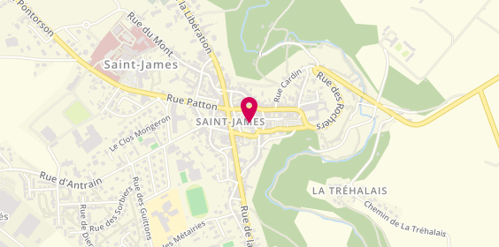 Plan de Coiff' Émoi, 8 avenue du Général de Gaulle, 50240 Saint-James