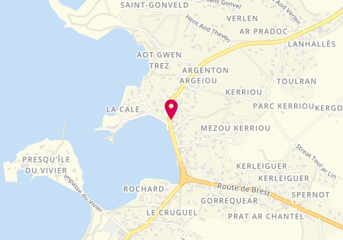 Plan de Studio M, 2 Route du Colonel Fonferrier Port d'Argenton, 29840 Landunvez