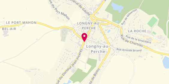 Plan de Clémence Coiffure, 1 Rue du Dr Jean Vivares, 61290 Longny-les-Villages