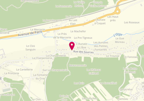 Plan de L'Ecrin - Maison de Coiffure, 199 Rue des Sources, 91530 Sermaise