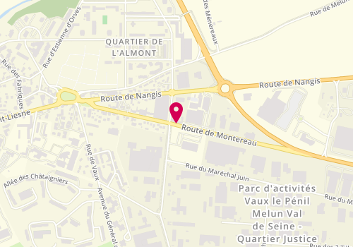 Plan de Veronic Coiffure, 25 Route de Montereau, 77000 Vaux-le-Pénil