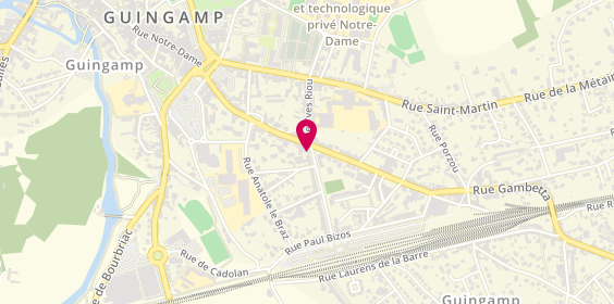 Plan de Clm Coiffure, 6 Boulevard Clemenceau, 22200 Guingamp