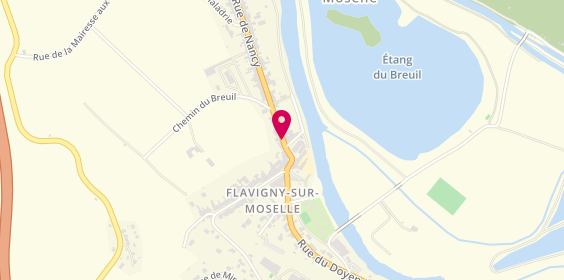 Plan de As au carré, 3 Rue de Nancy, 54630 Flavigny-sur-Moselle