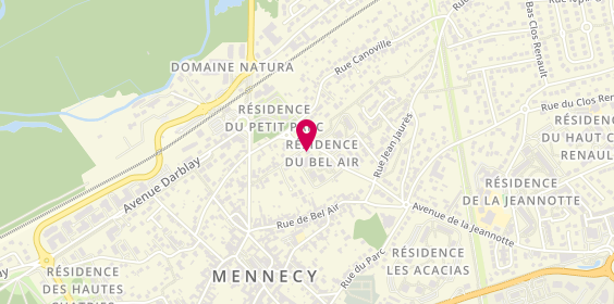 Plan de L'Hair des Reflets, 4 avenue du Bois Chapet, 91540 Mennecy