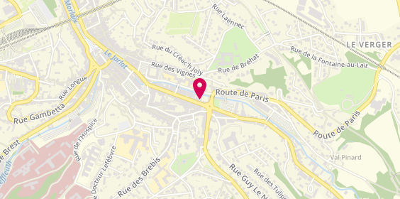 Plan de Patrick Cochereau Coiffeur Createur, 46 Route de Paris, 29600 Morlaix
