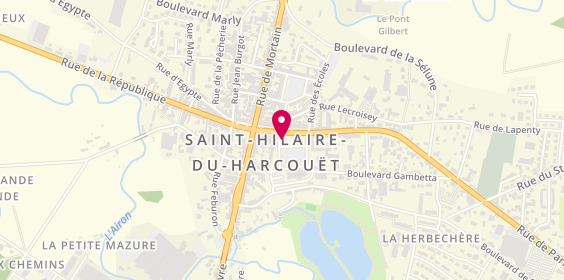 Plan de Salon Design'Hair, 47 Avenue du Marechal Leclerc, 50600 Saint-Hilaire-du-Harcouët